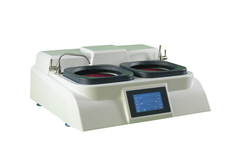 Double Disc metallographic Manual Grinder Polisher Sample grinding polishing machine Bench-top 