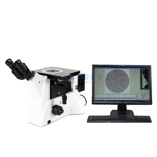 Inverted Trinocular Metal Microstructure Observation Microscope 50X - 1000X