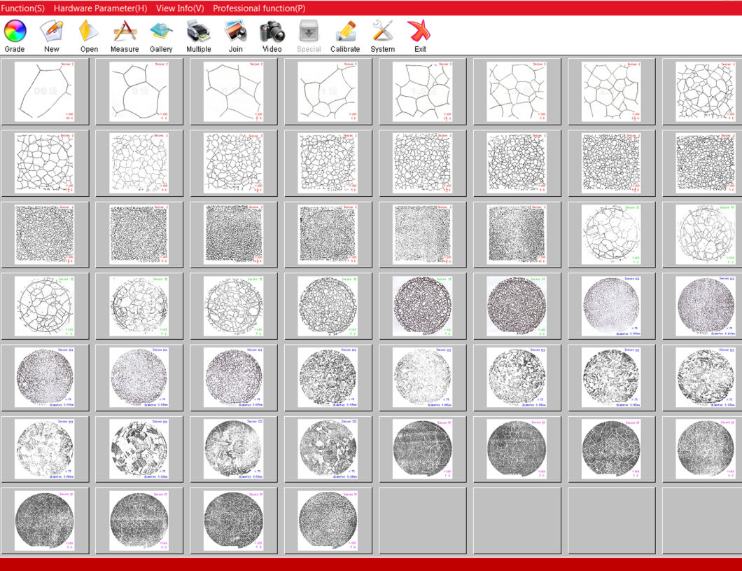 Es-2018 Metallographic Microscope Image Analysis Software